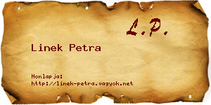 Linek Petra névjegykártya